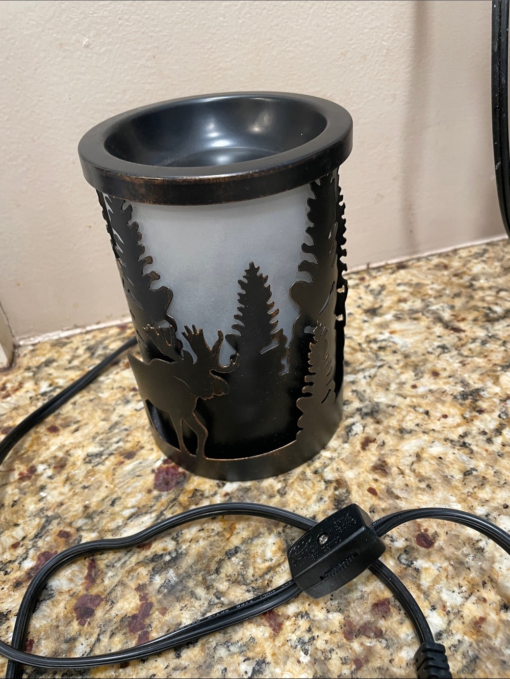Sonoma Black Moose & Pine Tree Electric Wax Warmer